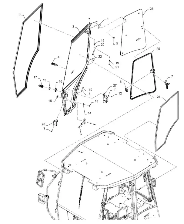 48153427 - Ручка откр. стекла зад. кабины TGT8./Mg.