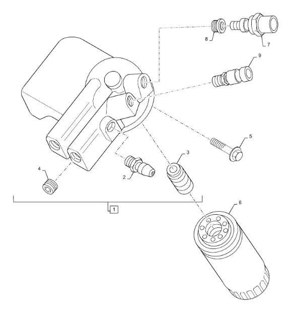 504046809 - Корпусоголовок фильтра топл. ДВС Cursor10/13 T9,T9.505/St., CR, Str., Tr.