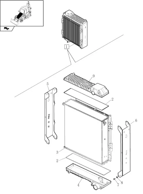 87410098 - радиатор